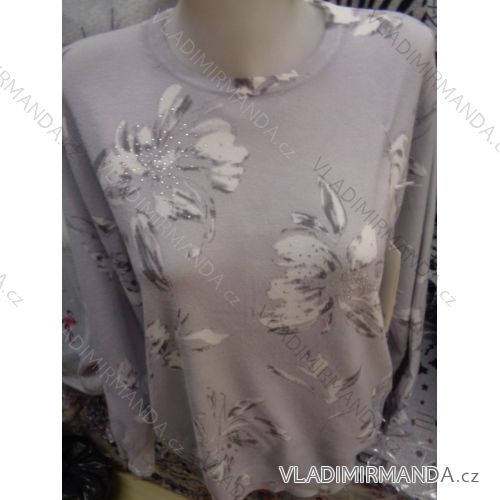 Svetr slabý dlouhý rukáv dámský (l-3xl) P-M FASHION POLSKá MóDA PM118176