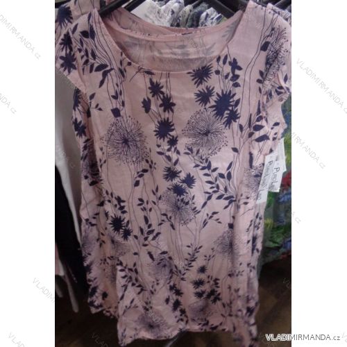 Dress tunic short sleeve ladies flowers (uni sl) ITALIAN Fashion IM918361
