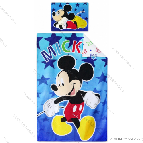 Povlečení mickey mouse dětské chlapecké (90*140, 40*55 cm) SETINO MIC-H-BEDLINEN-02