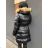 Winter coat with fur lace quilted MFASHION MF18119A
