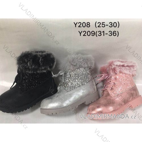 Ankle boots with baby girl's fur (31-36) OB3 OB118Y209
