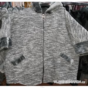 Kabát cardigan sveter dámsky (uni xl-3XL) IM1218078
