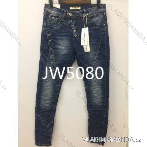 Rifle jeans úzke dlhé dámske (xs-xl) Jewell LEXXURY MA118JW5080
