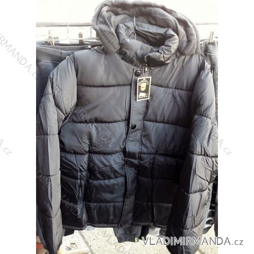 Zimná bunda polstrovaná s kapucňou nadrozmerná pánska (2xl-5XL) HUAGE 1803BZ
