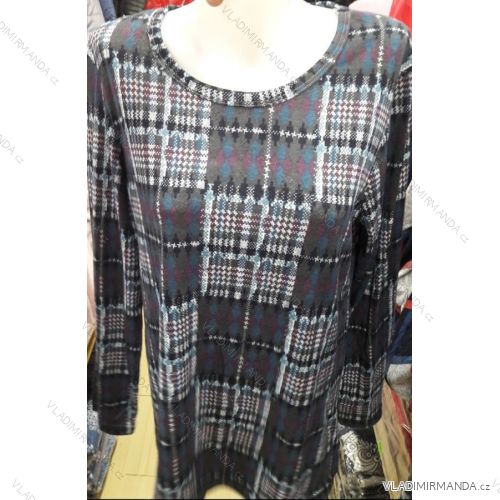 Tričko tunika 3/4 dlhý rukáv dámske (l-3XL) DUNAUONE polski moda PM118232
