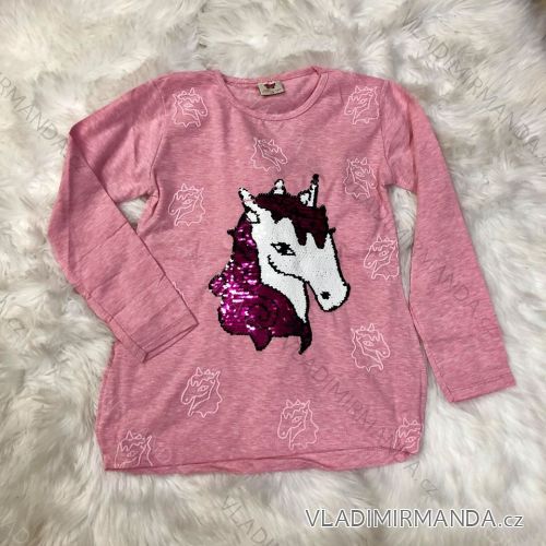 Long Sleeve T-Shirt with Hot Baby Girls (128-164) TUZZY TURKEY MODA TM218141
