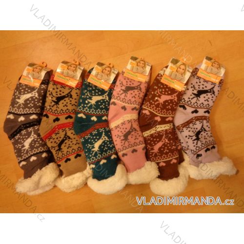 Socks insulated cotton non-slip ladies (35-42) AMZF PB-600