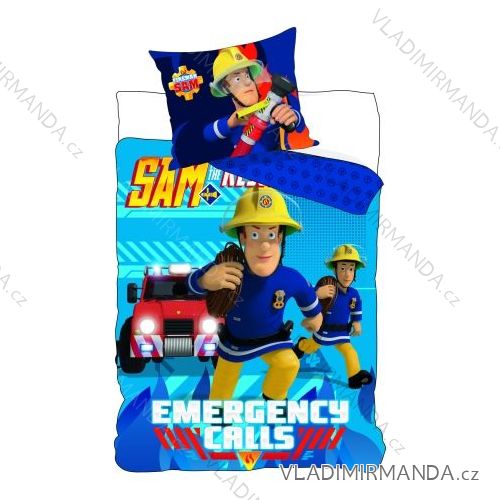 Bed linen, firefighter sam baby boy (140 * 90 + 40 * 55cm) SETINO 710-345