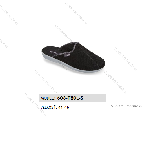 Men's Slippers Slippers (41-46) MJARTAN SHOES 608-T80L-S
