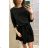 Dress 3/4 sleeve ladies neon (uni sl) ITALIAN FASHION IMT19057 _UNI S/M Grey