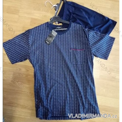 Pyžamo krátke komplet letné pánsky 3XL-6XL AK7355
