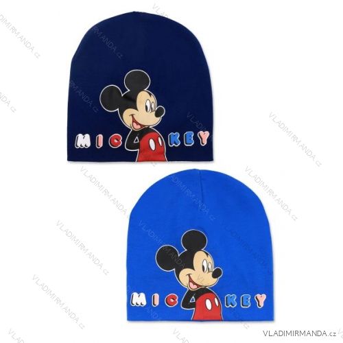 čepice tenká bavlnená  mickey mouse detská chlapčenská (52-54 cm) SETINO MIC-A-HAT-309