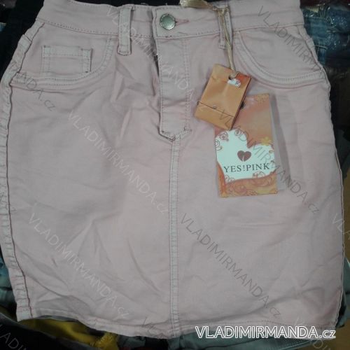 Women's denim skirt (XS-XL) pink IM919WL1197
