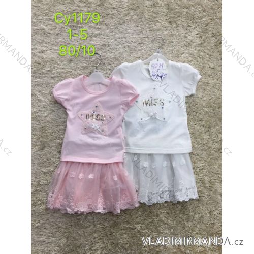 Short sleeve T-shirt and girls' skirt (1-5 years) SAD SAD19CY1179
