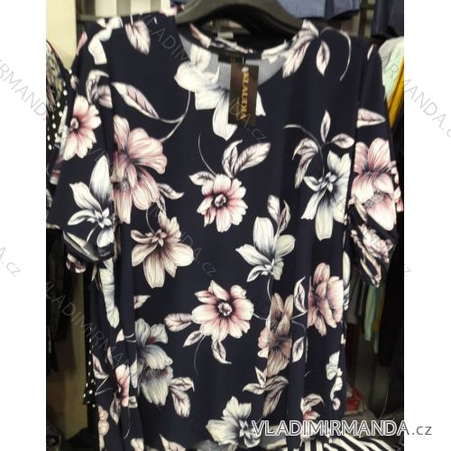 Women's T-shirt short sleeve flowered (M-3XL) POLISH FASHION PM119157
