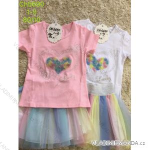 Short sleeve T-shirt and girls' skirt (1-5 years) SAD SAD19CH5690
