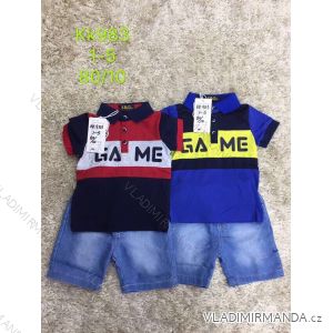 Set summer t-shirt short sleeve and jeans shorts boys boys (1-5 years) SAD SAD19KK983
