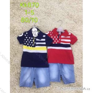 Summer T-shirt short sleeve and jeans shorts for boys (1-5 years) SAD SAD19KK870
