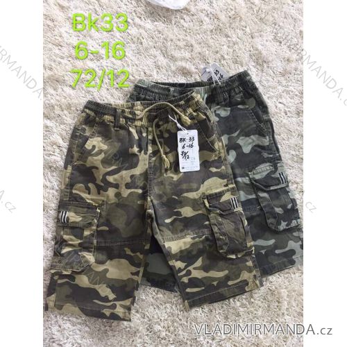 Hose 3/4 Jungen Camouflage (6-16 Jahre) SAD SAD19BK33
