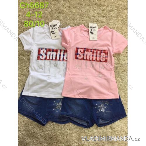 Set summer t-shirt short sleeve and shorts youth adolescent (4-12 years) SAD SAD19CH5687
