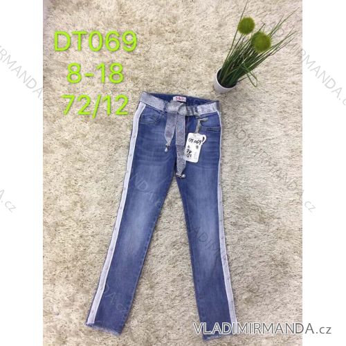 Rifle jeans slabé jarné dorast dievčenské (8-18 LET) SAD SAD19DT069
