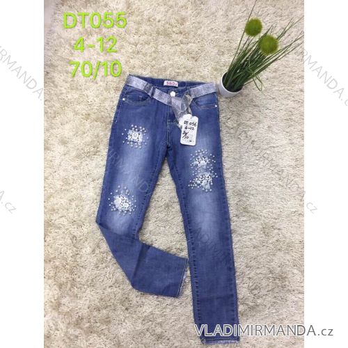 Rifle jeans slabé jarné detské dorast dievčenské (4-12 LET) SAD SAD19DT055
