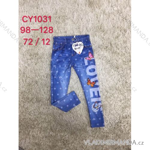 Rifle jeans džegíny dievčenské (98-128) SAD SAD19CY1031
