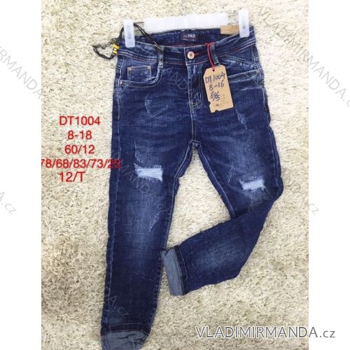 Rifle jeans dorast chlapčenské s pásikom (8-18 rokov) SAD SAD19DT1004
