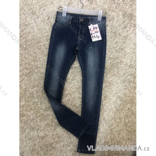 Rifle jeans slabé detské dorast dievčenské (4-14 rokov) SAD SAD19X54
