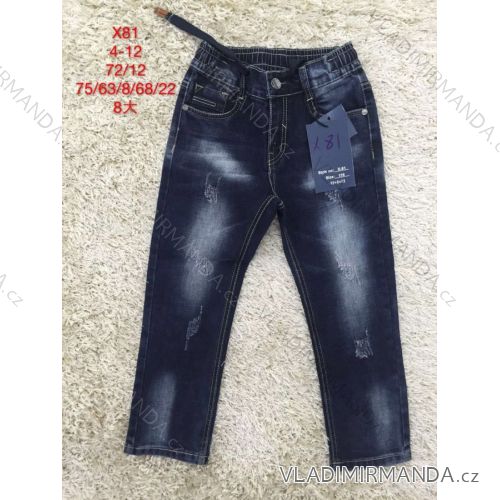 Rifle jeans slabé detské dorast dievčenské (4-12 rokov) SAD SAD19X81
