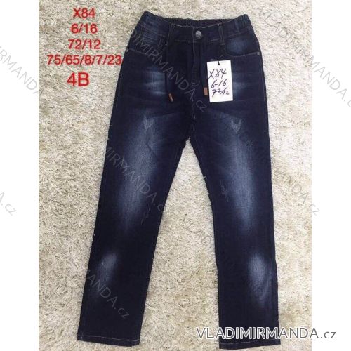 Rifle jeans slabé dorast dievčenské (6-16 rokov) SAD SAD19X84