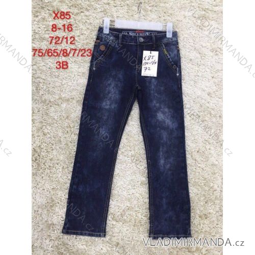 Rifle jeans slabé dorast dievčenské (8-16 rokov) SAD SAD19X85
