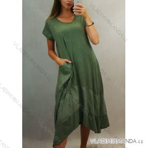 Šaty letné krátky rukáv dámske oversize (uni m/l) TALIANSKÁ MÓDA IM819039