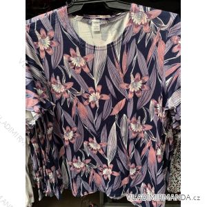 T-shirt short sleeve t-shirt ladies flower oversized (L-4XL) GOSIA POLISH FASHION PM119182
