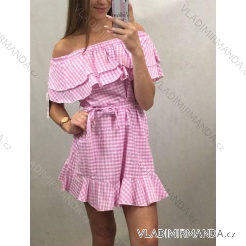 Summer dress with bare shoulders short women (uni s / m) ITALIAN MODA IM919670