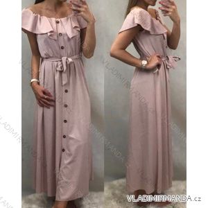 Long summer dress with bare shoulders women (uni s / m) ITALIAN MODE IM1419018
