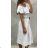 Summer dress with bare shoulders short women with lanyard (uni s / m) ITALIAN MODE IM919652
