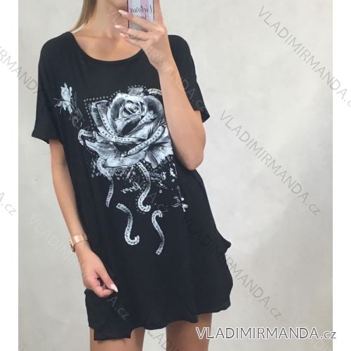 T-shirt short sleeve oversized women (uni XL / 2XL) ITALIAN MODE IM919700
