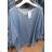 Women's tunic 3/4 sleeve denim oversized (uni xl-2xl) ITALIAN FASHION IM1219084
