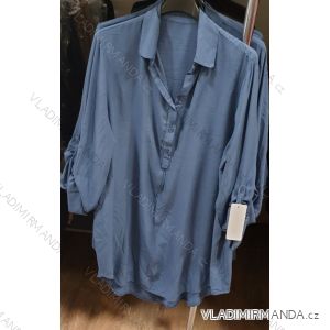 Tunika košile 3/4 dlouhý rukáv dámské (uni xl/2xl) ITALSKá MóDA IM1219105