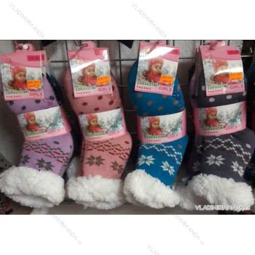 Baby cotton socks for girls (35-38) AMZF PCB-201
