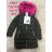 Coat winter with hood and fur children adolescent girls (116-146) SAD SAD19KF87