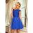 157-5 Dress MARTA with Lace - Royal Blue
