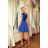 157-5 Dress MARTA with Lace - Royal Blue

