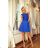 157-5 Dress MARTA with Lace - Royal Blue
