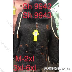 Mikina predĺžená teplá dámska (m-2xl) Vint VIN19SH9942
