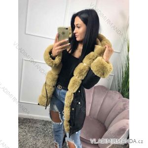 Coat winter park with fur women KZELL ITALIAN MODA MF18005