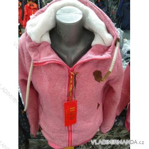 Mikina zateplená kožíškem na zip dámská nadrozměrná (M-3XL) HKD HKD19HKD-309