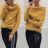 Sweater with Collar Warm Knit Long Sleeve Women's (uni m / L) ITALIAN FASHION IM519561