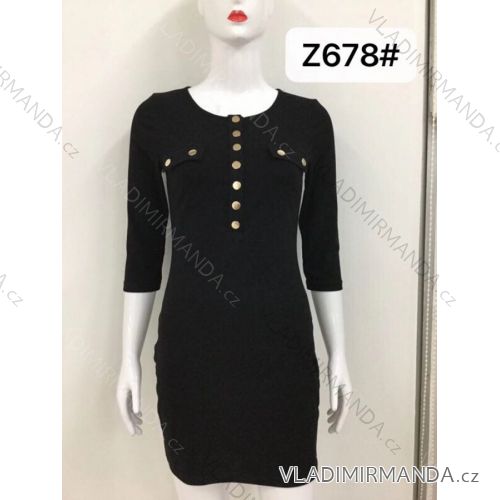 Dress with Studs 3/4 Sleeve Ladies (s-xl) M.B.21 MA719Z678